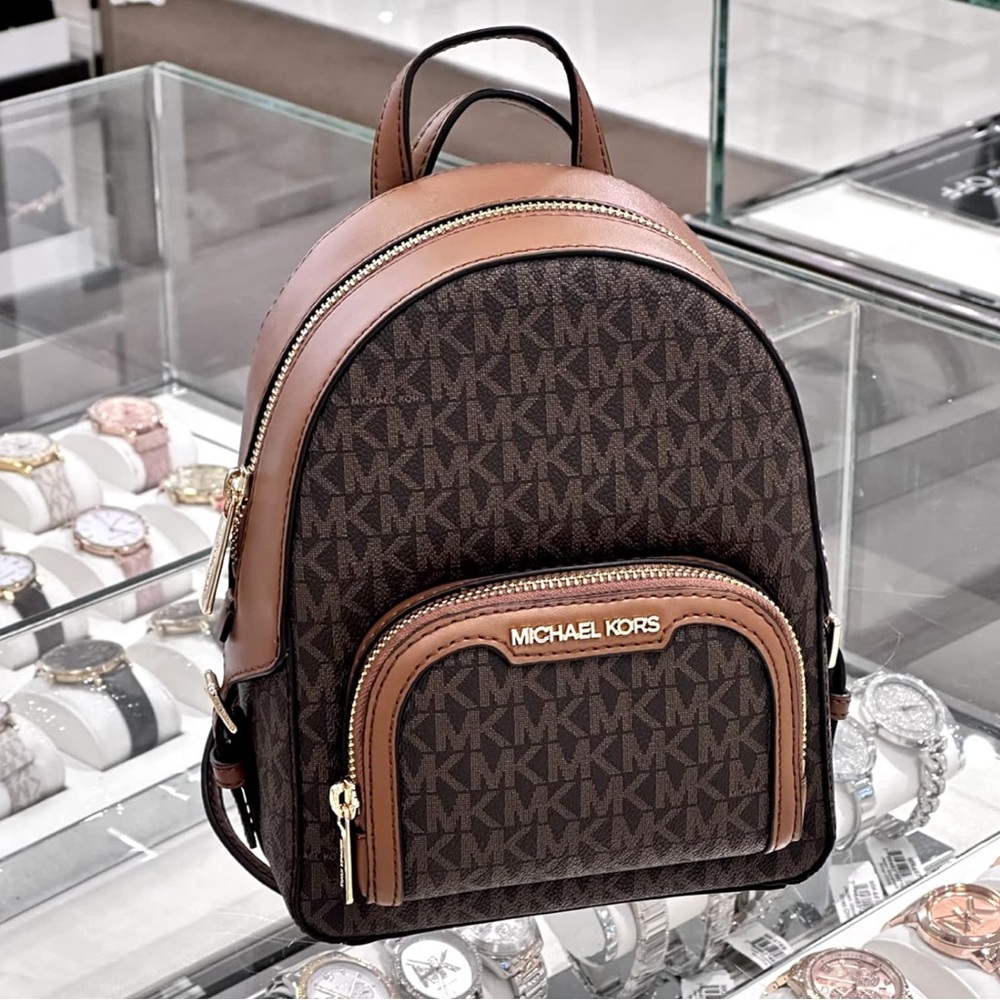 NWT Michael Kors Jaycee XS Mini Convertible Crossbody Brown